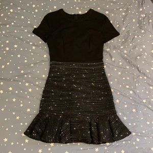 Black Dress with Wool bottom